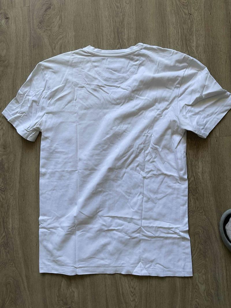 Polera blanca Zara cuello en V - 2
