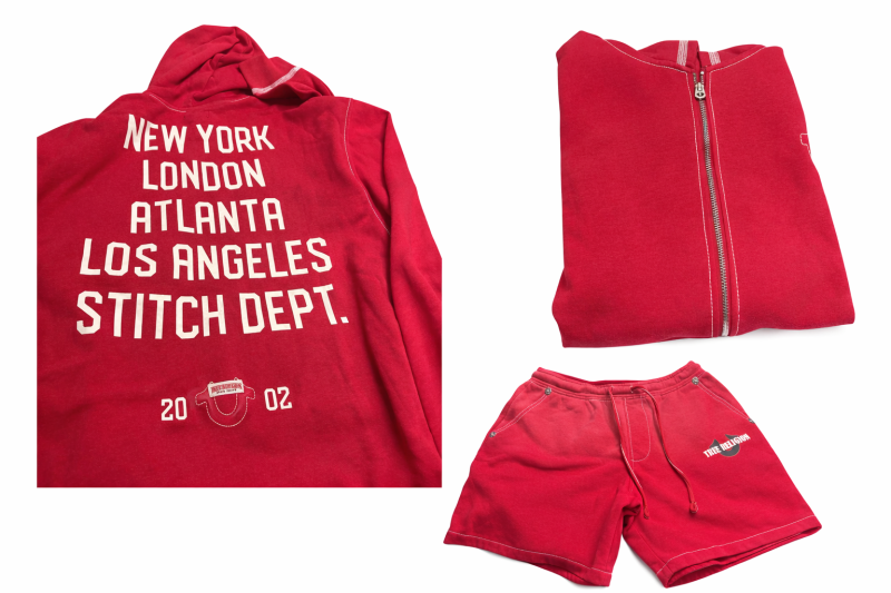 Conjunto deportivo rojo unisex
