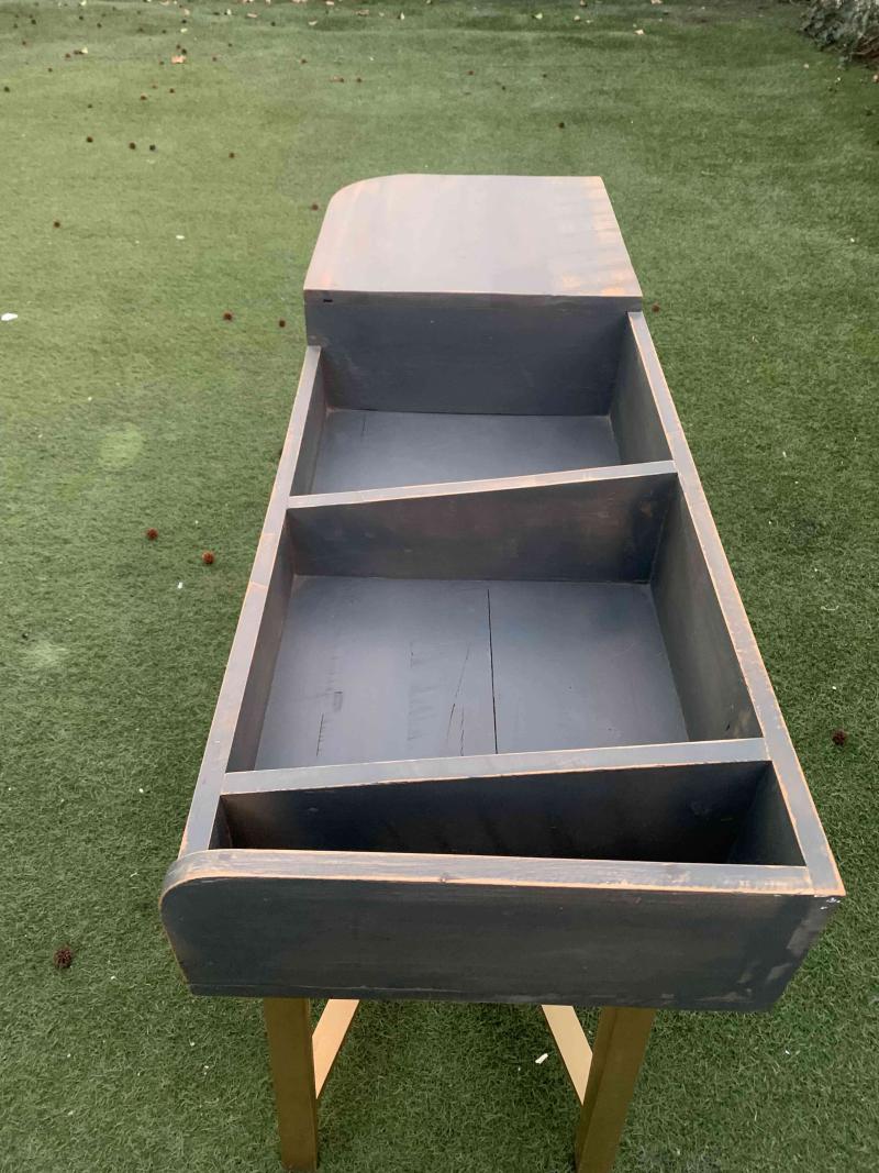 Mesa consola madera vintage en roble - 4