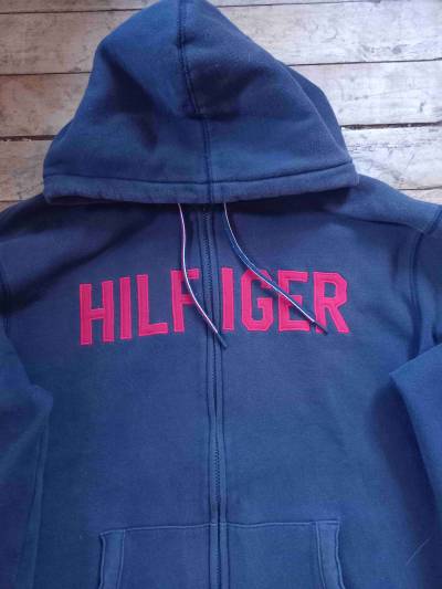 Polerón con capucha azul Hilfiger - miniatura 1