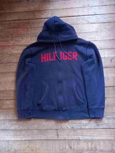 Polerón con capucha azul Hilfiger - miniatura 2