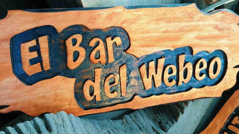 Letrero El Bar del Webeo