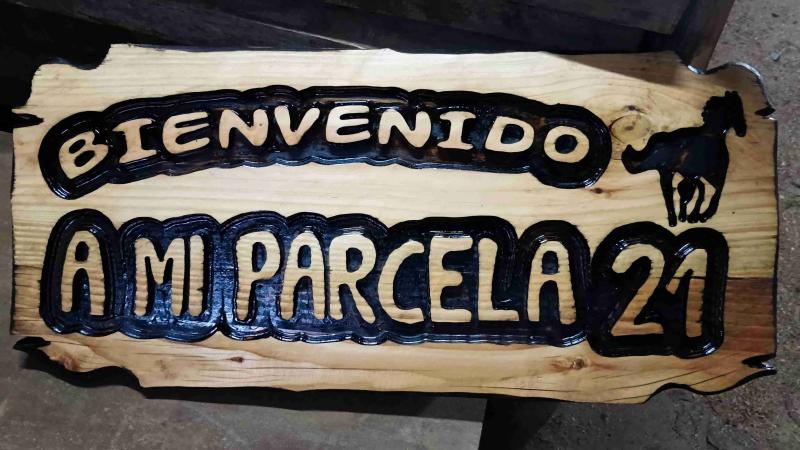 Letrero de madera personalizado