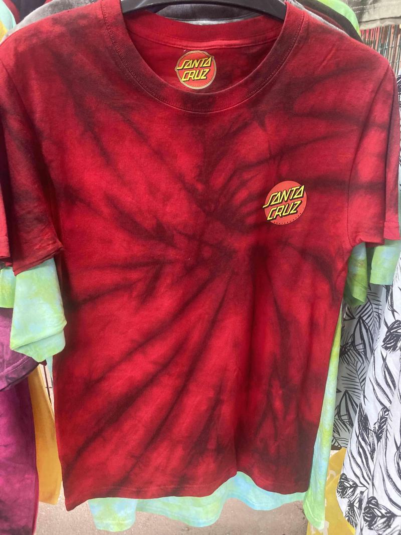 Polera teñida roja Santa Cruz