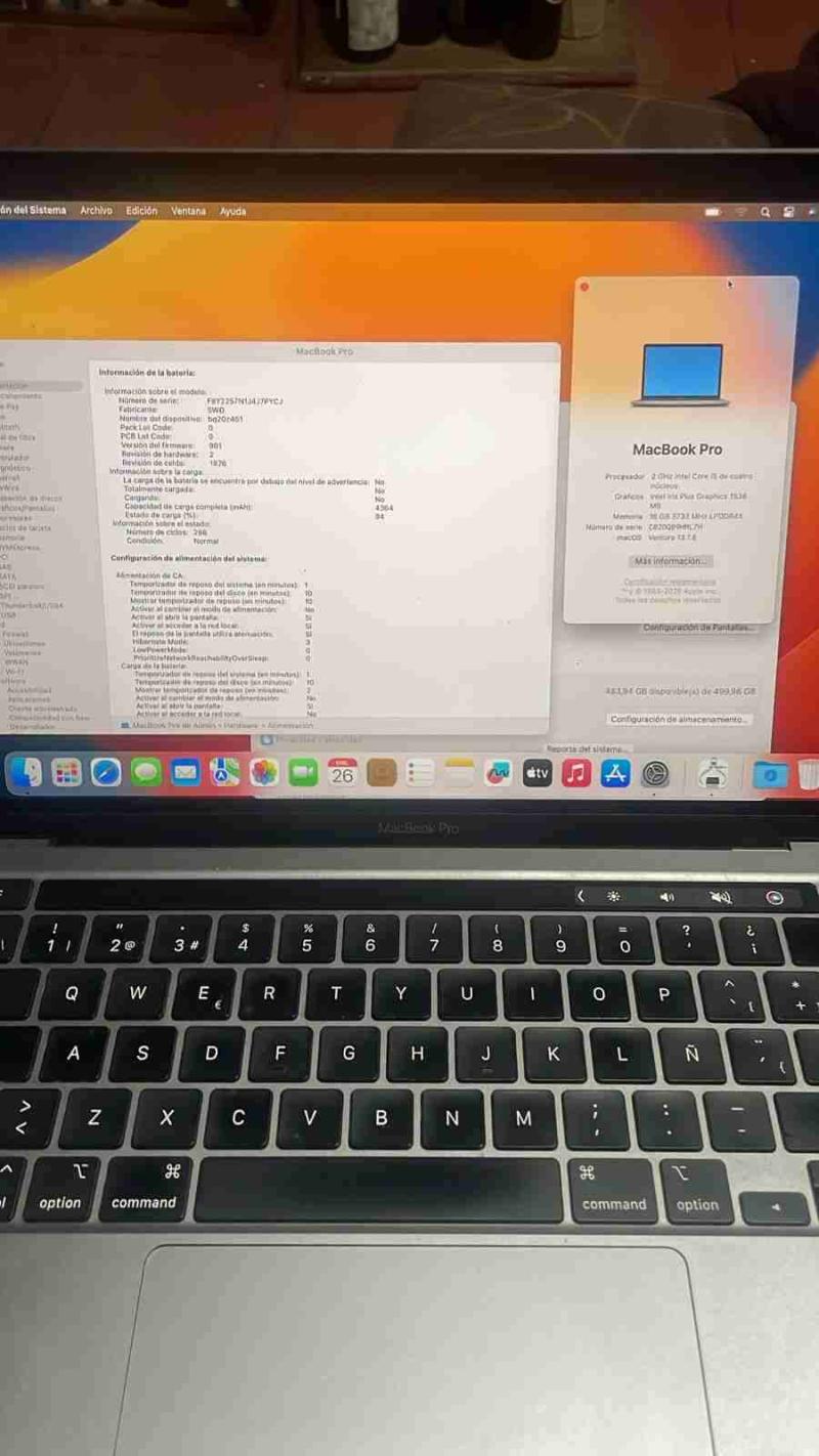 Laptop MacBook Pro 13 pulgadas - 2