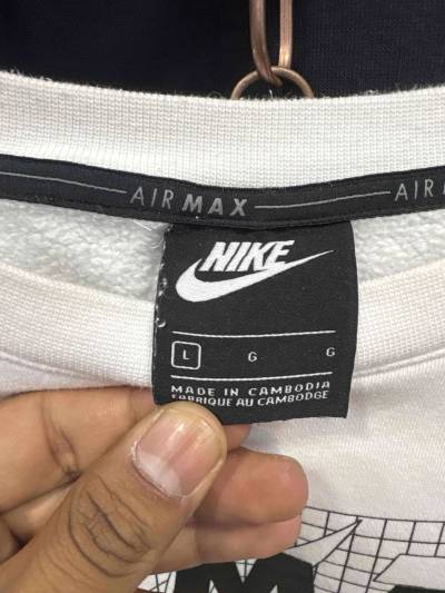 Polerón blanco Nike Air Max - miniatura 2