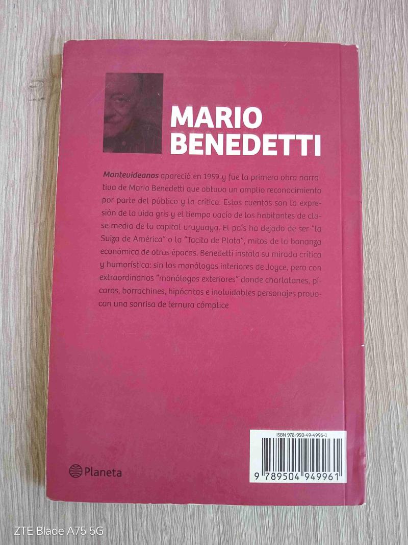 Libro 'Montevideanos' de Mario Benedetti - 2