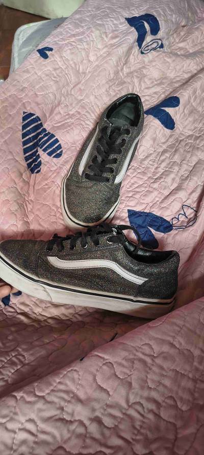 Zapatillas Vans  negras con brillo - miniatura 1