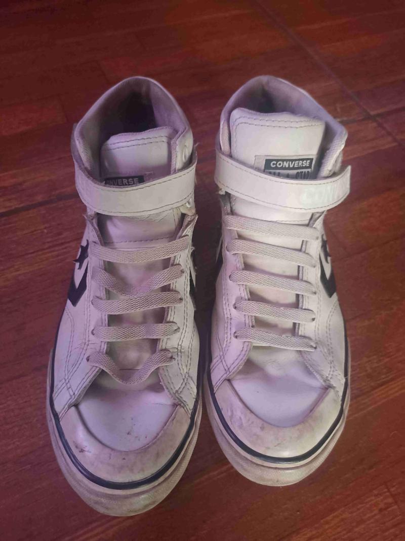 Zapatillas blancas Converse altas - 3