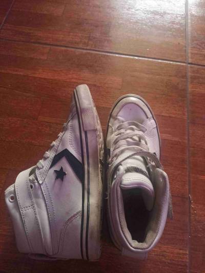 Zapatillas blancas Converse altas - miniatura 5