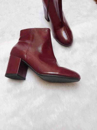 Botines  burdeos Charol, calzado brasileño - miniatura 1