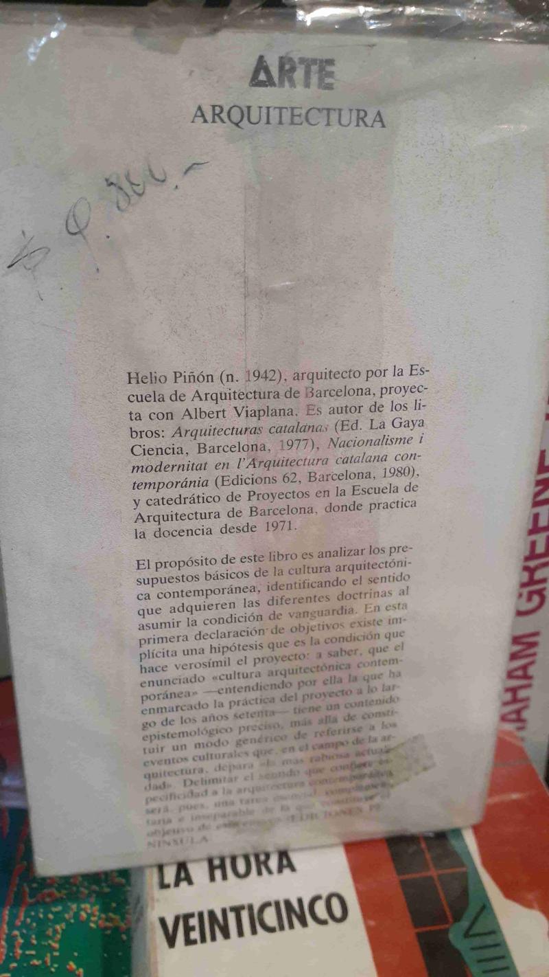 Libro Reflexión histórica arquitectura moderna - 2