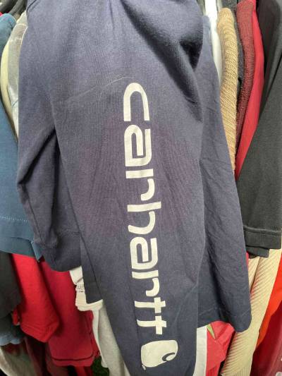 Polera manga larga azul carhartt - miniatura 2