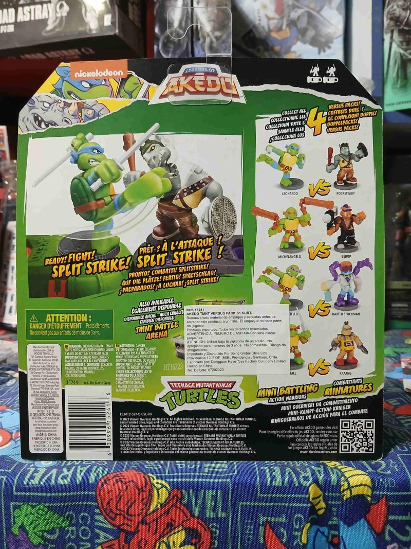 Pack miniaturas Akedo Tortugas Ninja - 2