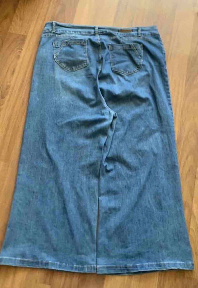 Jeans anchos azul oscuro - 2