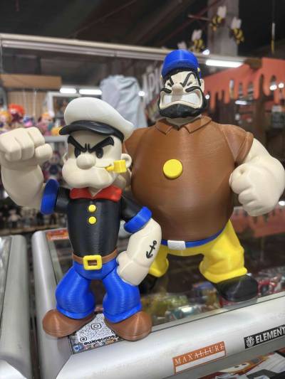 Figuras Popeye y Brutus de colección - miniatura 1