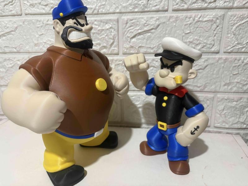 Figuras Popeye y Brutus de colección - 2