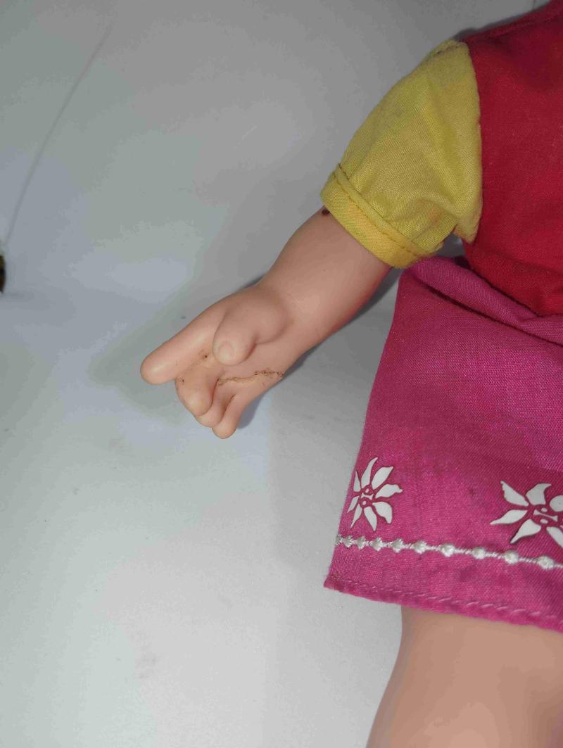 Muñeca de trapo con vestido - 2