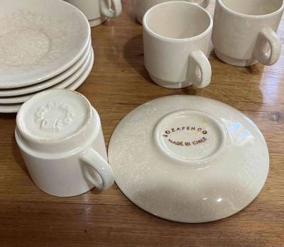 Juego de 5 tazas y platos de café Lozapenco - miniatura 2