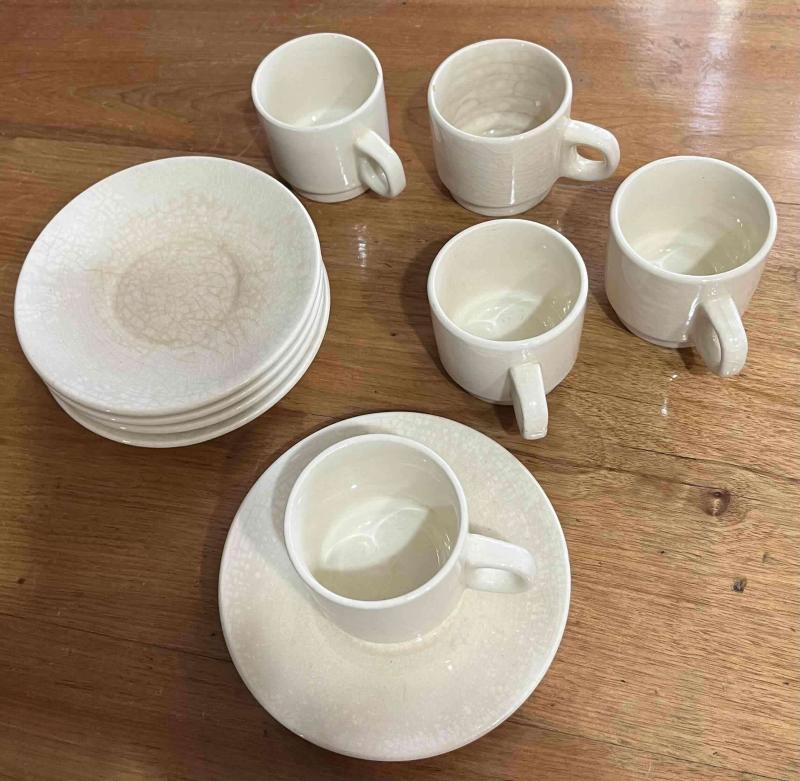 Juego de 5 tazas y platos de café Lozapenco - 3