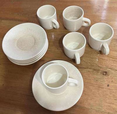 Juego de 5 tazas y platos de café Lozapenco - miniatura 3