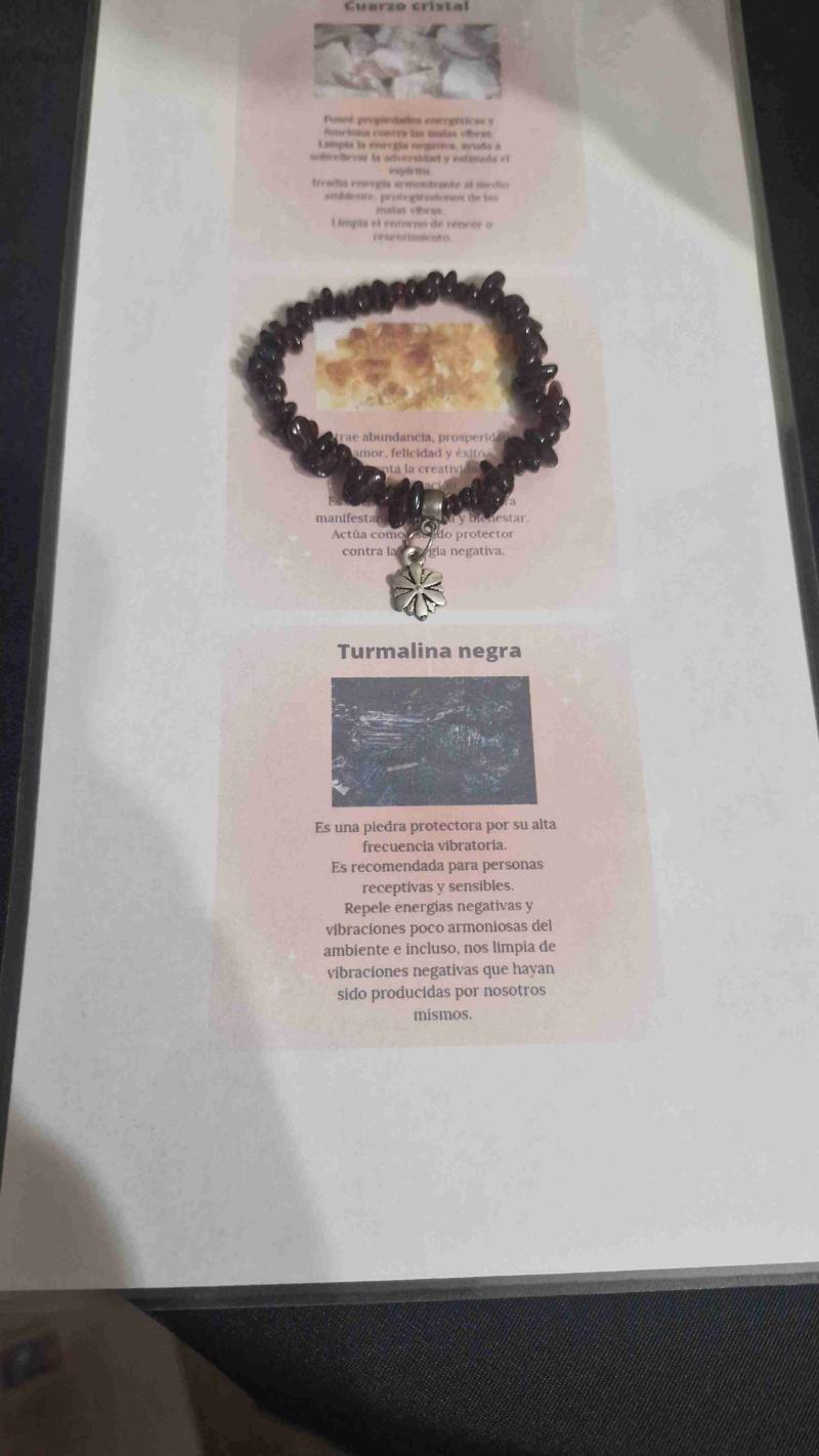 Pulsera de turmalina negra