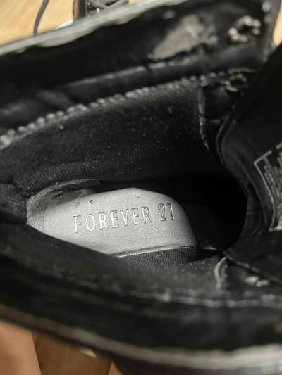 Botines negros con plataforma talla 37 - miniatura 2