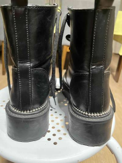 Botines negros con plataforma talla 37 - miniatura 5