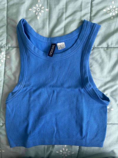 Top azul sin mangas Divided - miniatura 1