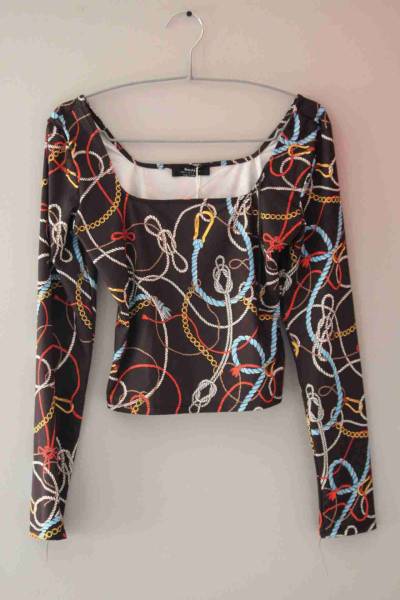 Polera manga larga con estampado - miniatura 1