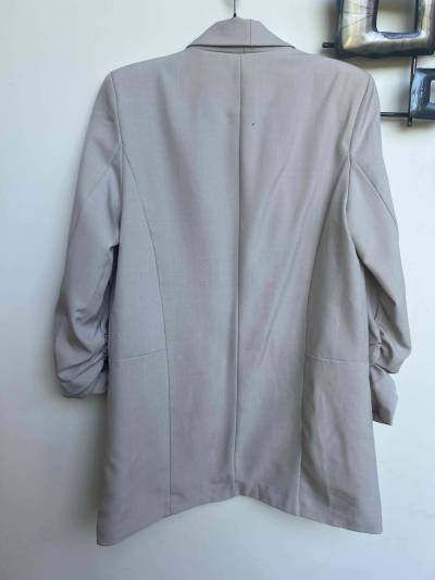 Blazer beige elegante mujer - miniatura 6