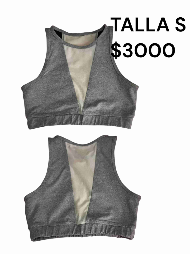 Top deportivo gris talla S