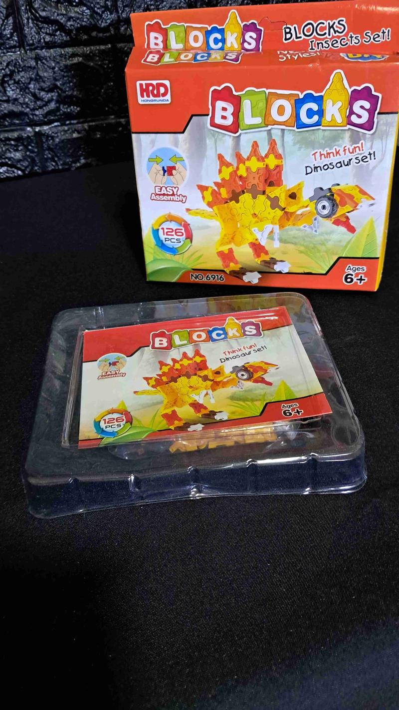 Juego de bloques dinosaurio - 2