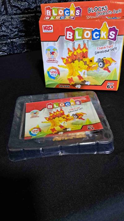 Juego de bloques dinosaurio - miniatura 2