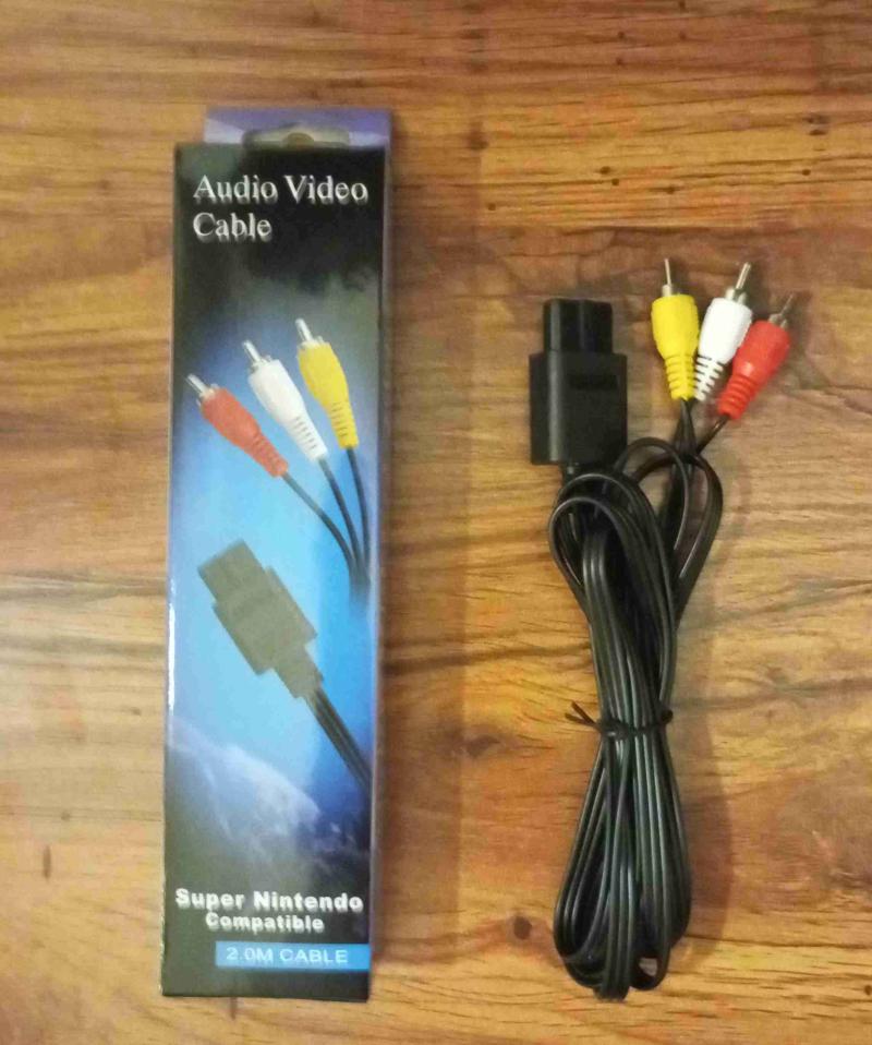 Cable Av Rca para Snes/N64/GC