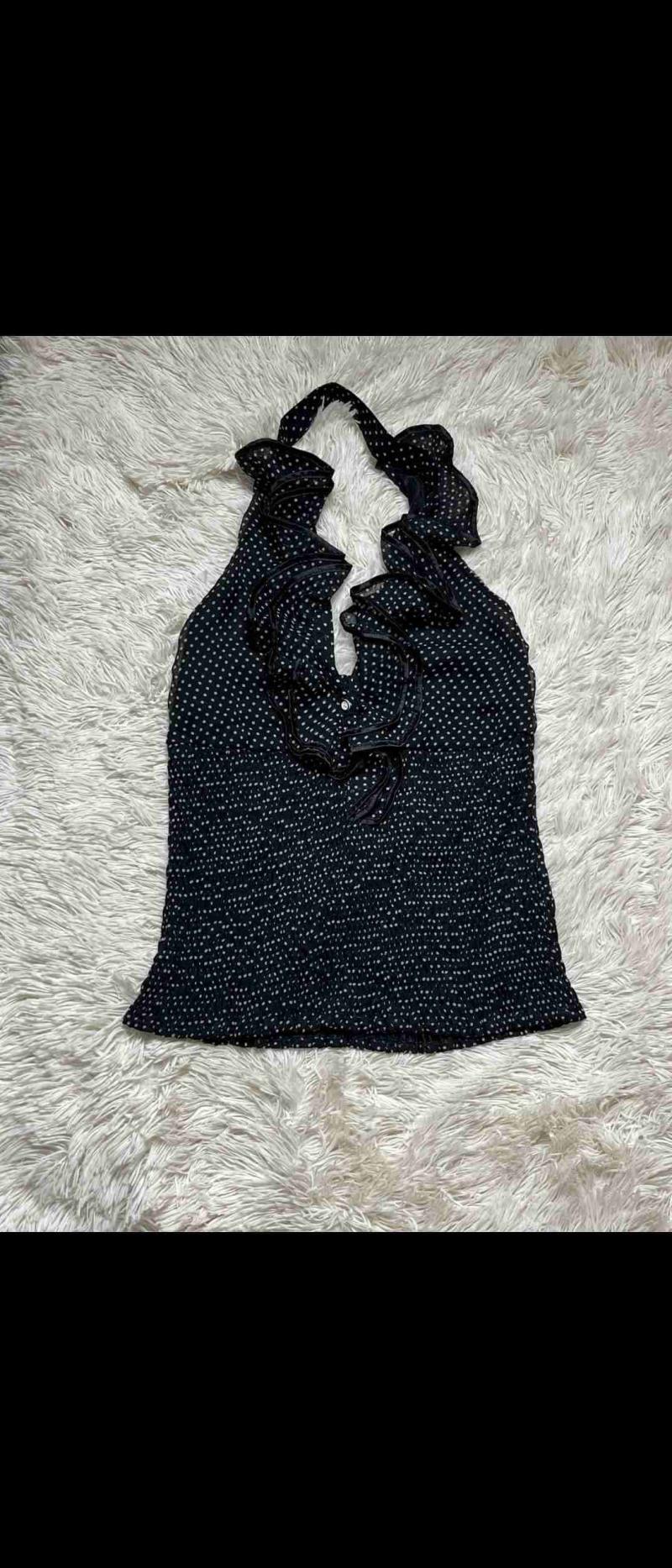 Blusa sin mangas con puntos