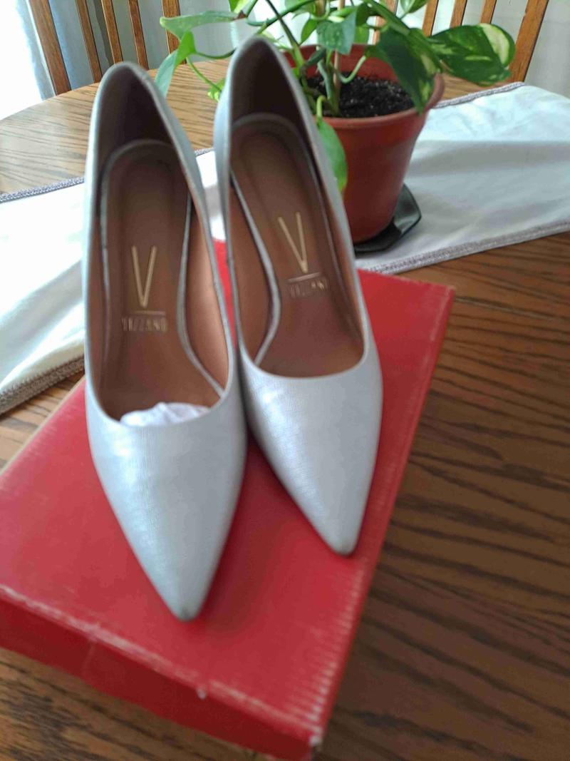 Zapatos de tacón plateados, Vizzano - 2